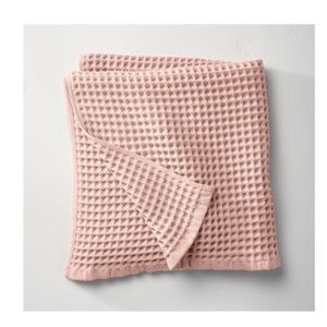 Target Casaluna light blush waffle towel (x2) and hand towel (x1)